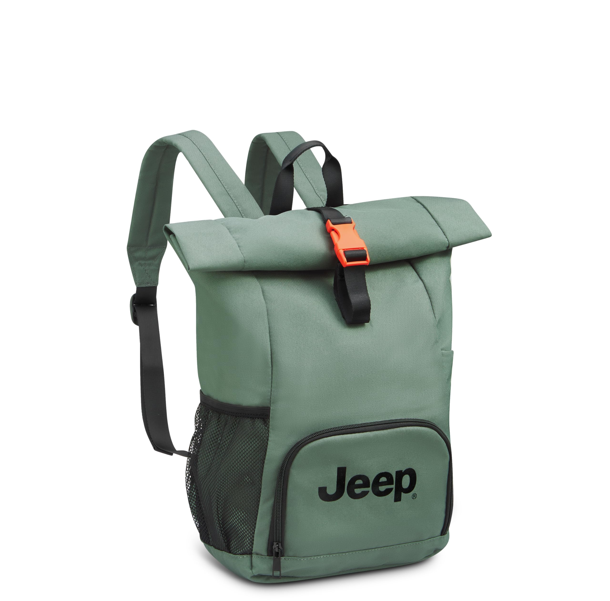 Foto 2 pulgar | Mochila Jeep Js016d Rolltop Travel Gris Para Portátil De 17 Pulgadas - Venta Internacional.