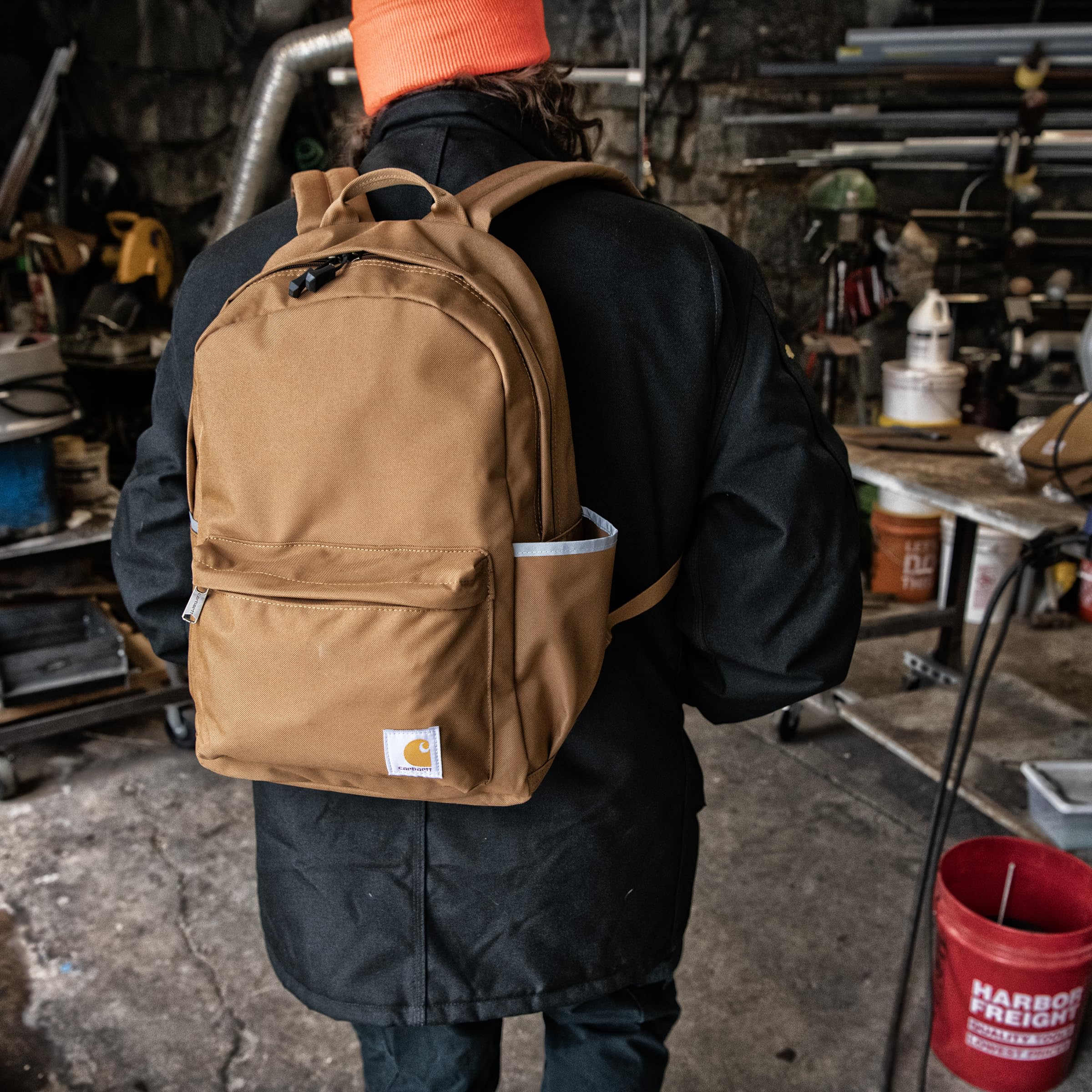 Foto 6 | Mochila Carhartt Classic De 21 Litros Con Funda Para Portátil De 15 Pulgadas, Color Gris - Venta Internacional.