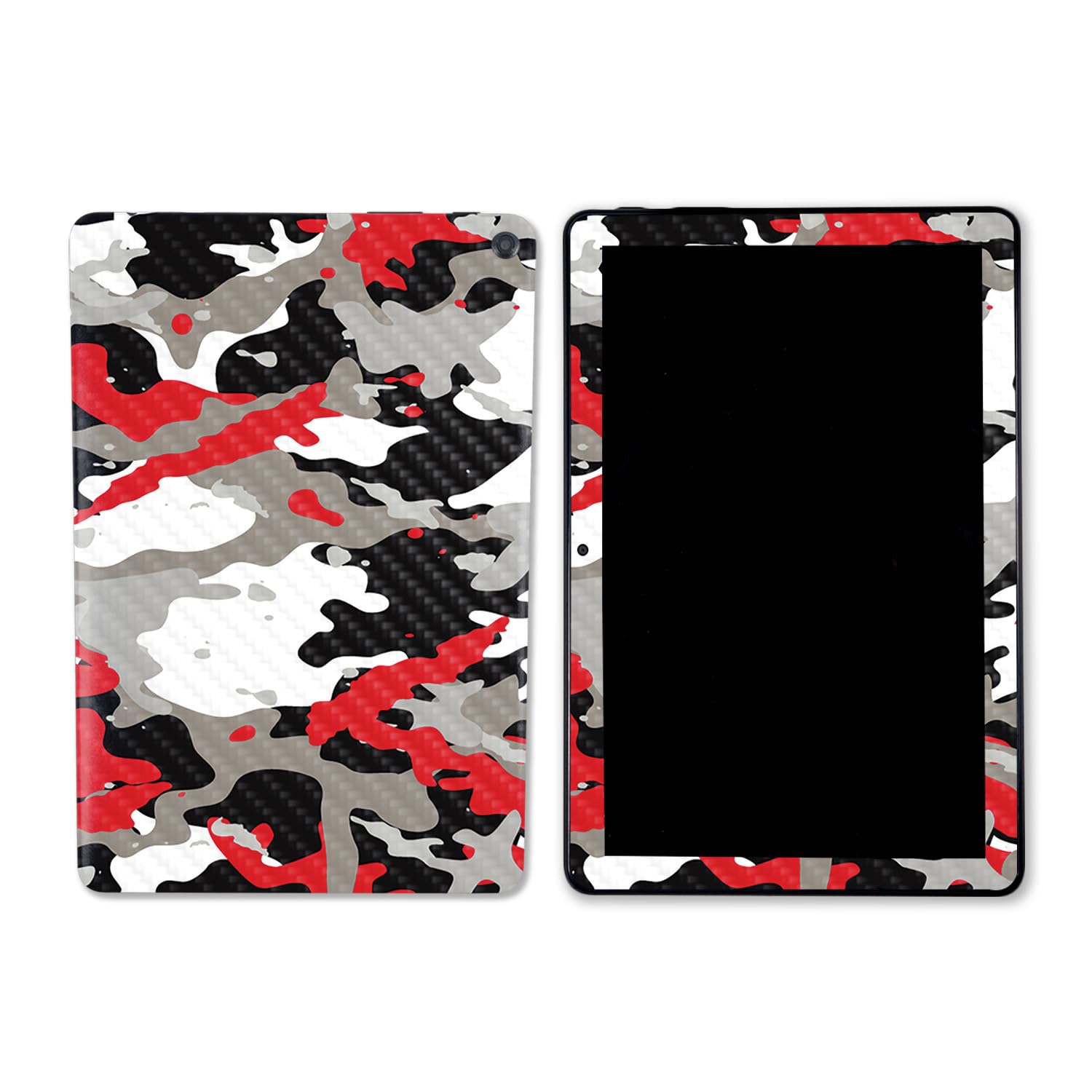 Foto 2 pulgar | Skin Mightyskins Fibra De Carbono Roja Camo Kindle Fire Hd 10 - Venta Internacional.