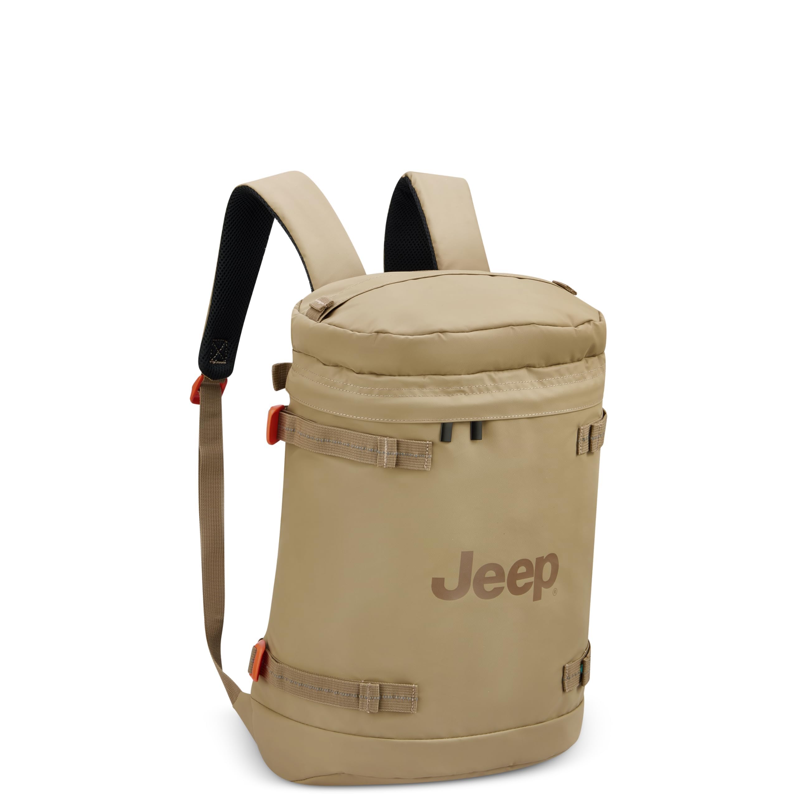 Foto 2 pulgar | Mochila Jeep Js013c Cilíndrica Para Portátil De 15.6 Pulgadas, Color Arena Cálida - Venta Internacional.