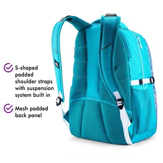 Foto 4 | Mochila High Sierra Swerve Con Lentejuelas Facetadas, Color Azul Y Blanco - Venta Internacional.