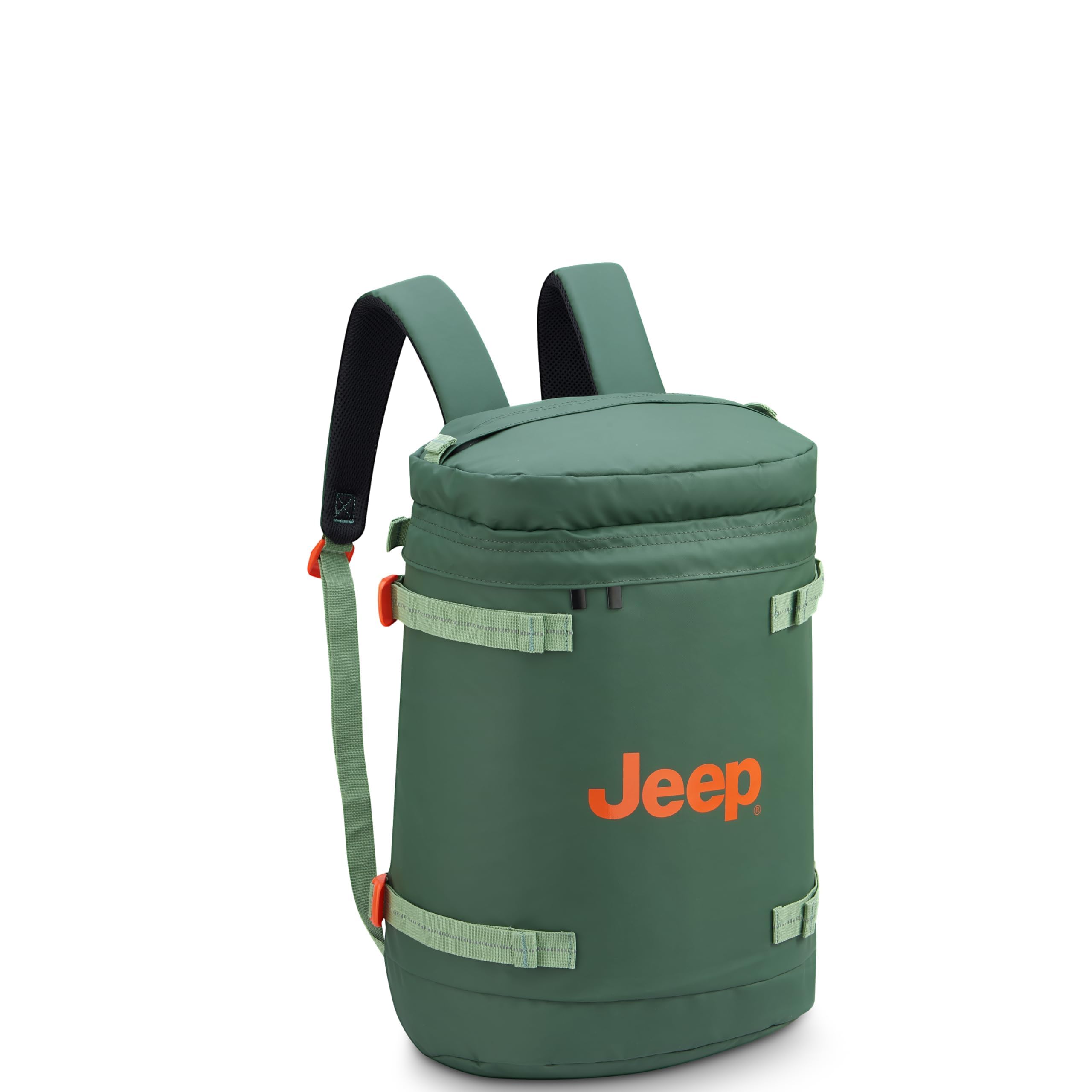 Foto 2 pulgar | Mochila Jeep Js013c Cilíndrica Verde Para Portátil 15.6 - Venta Internacional.