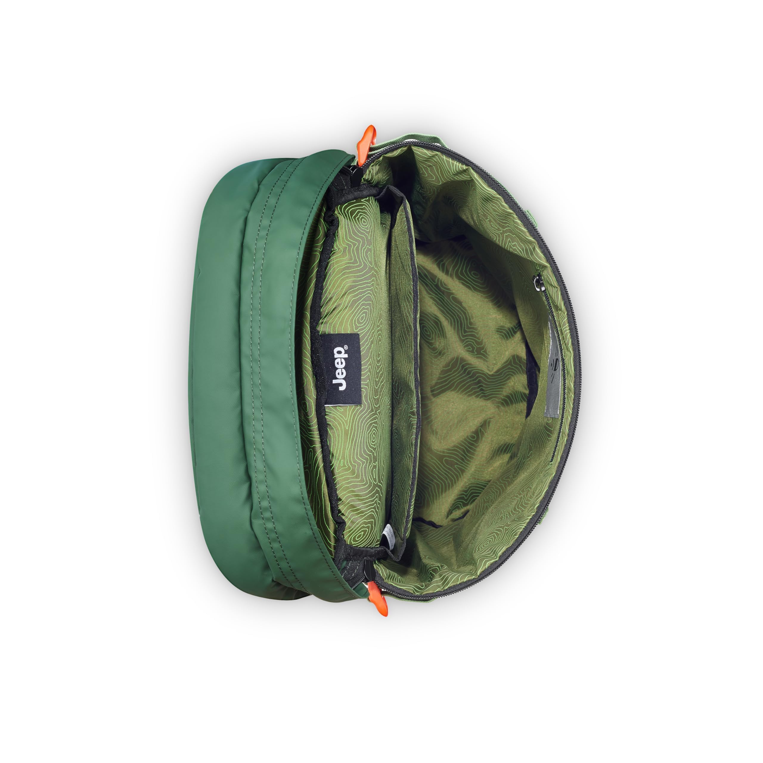 Foto 5 pulgar | Mochila Jeep Js013c Cilíndrica Verde Para Portátil 15.6 - Venta Internacional.