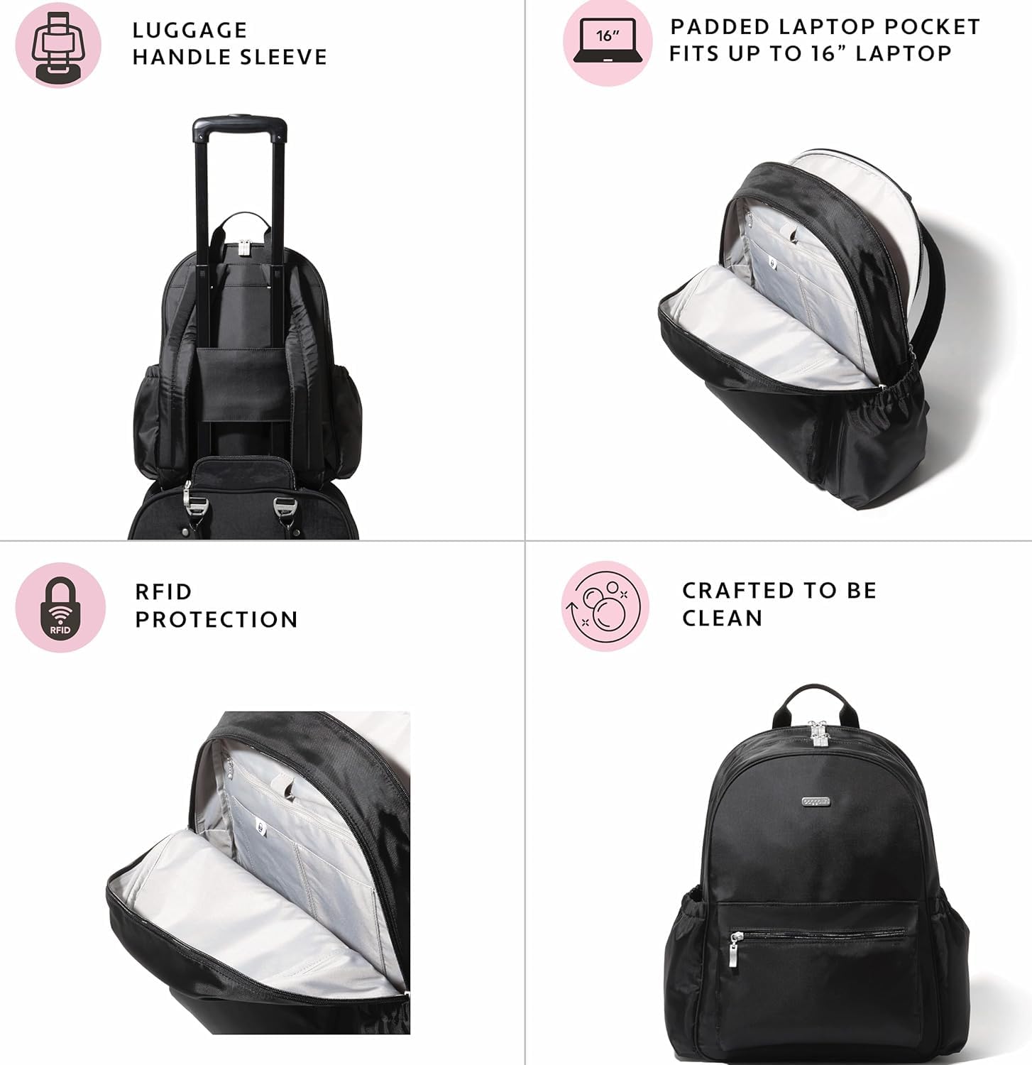 Foto 6 pulgar | Mochila Baggallini Essential para Portátil Ligera - Venta Internacional