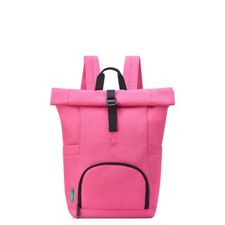 Foto 1 | Mochila United Colors Of Benetton Be Rolltop Rosa 15.6 Pulgadas - Venta Internacional.