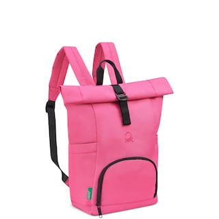 Foto 2 | Mochila United Colors Of Benetton Be Rolltop Rosa 15.6 Pulgadas - Venta Internacional.