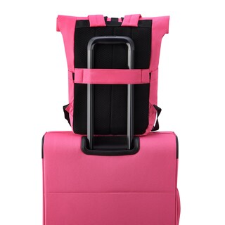 Foto 7 | Mochila United Colors Of Benetton Be Rolltop Rosa 15.6 Pulgadas - Venta Internacional.