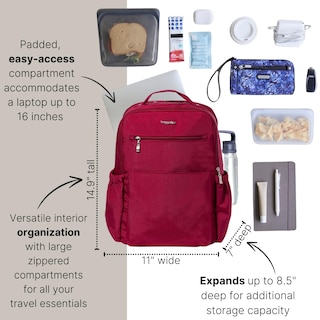 Foto 3 | Mochila Baggallini Tribeca para Portátil Ampliable y Ligera - Venta Internacional