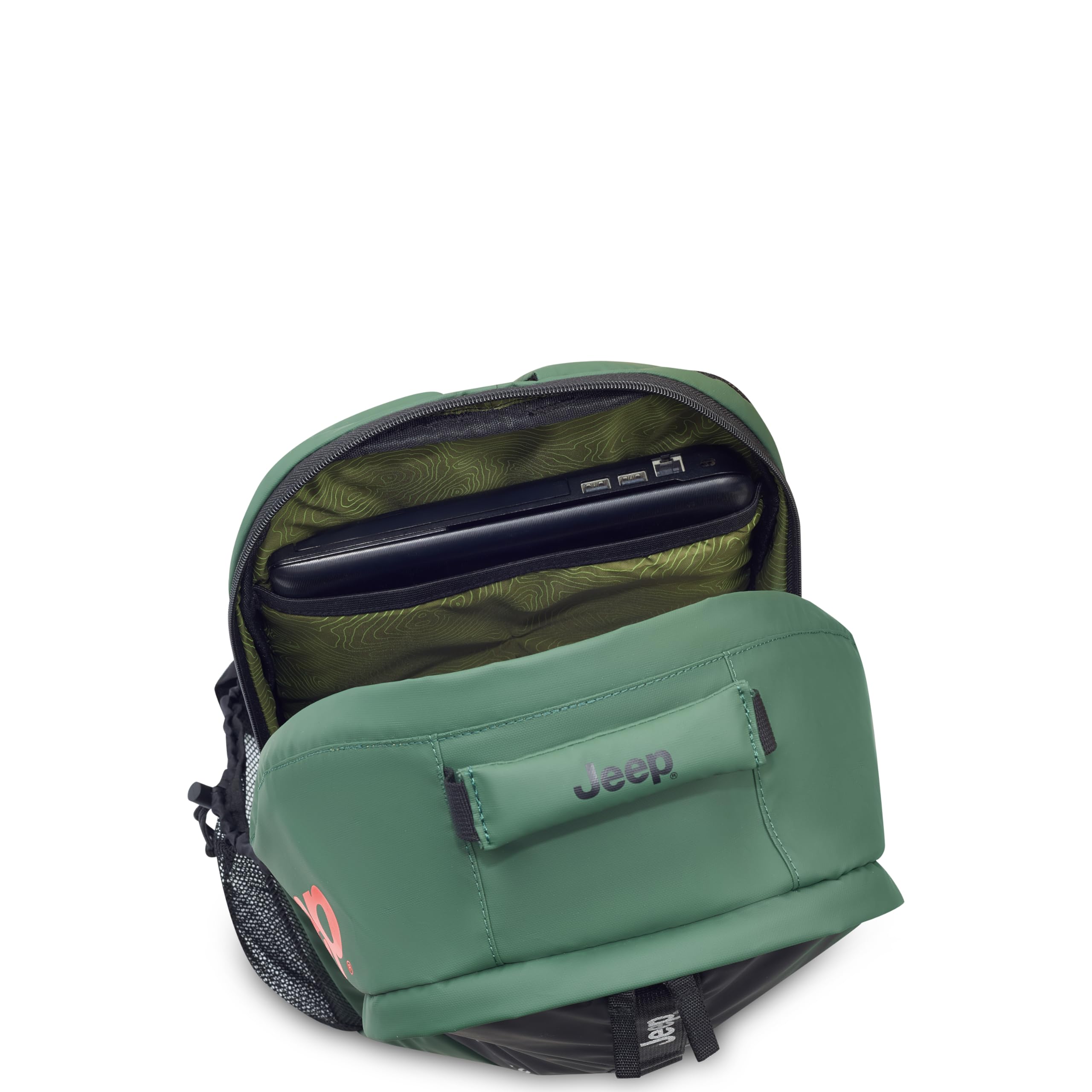 Foto 6 pulgar | Mochila Jeep Js011b Para Portátil De Viaje, 21 Litros, Color Verde - Venta Internacional.