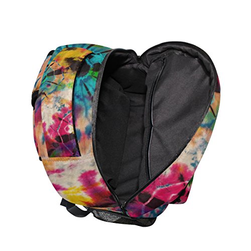 Foto 7 pulgar | Mochila Zzkko Tribal Ethnic Tie Dye Antirrobo 16l - Venta Internacional.