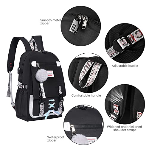 Foto 4 | Mochila Escolar Hanxiucao 20-35 L Poliéster - Venta Internacional