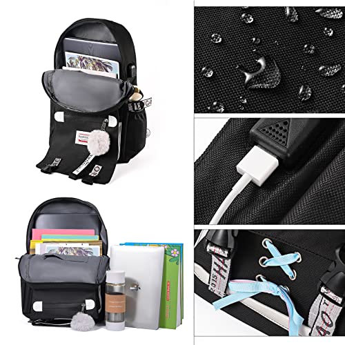 Foto 6 pulgar | Mochila Escolar Hanxiucao 20-35 L Poliéster - Venta Internacional