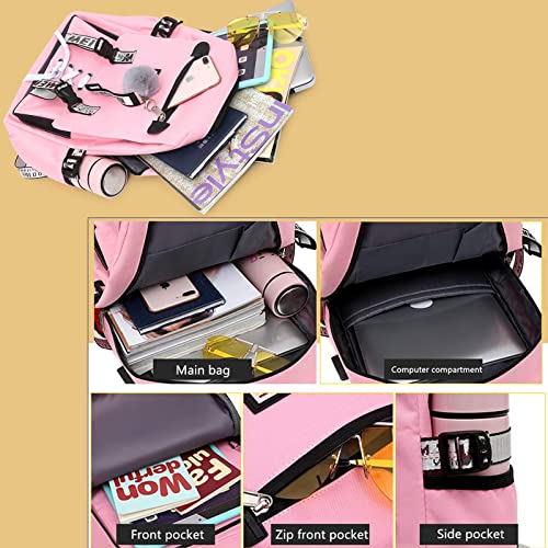 Foto 7 pulgar | Mochila Escolar Hanxiucao 20-35 L Poliéster - Venta Internacional