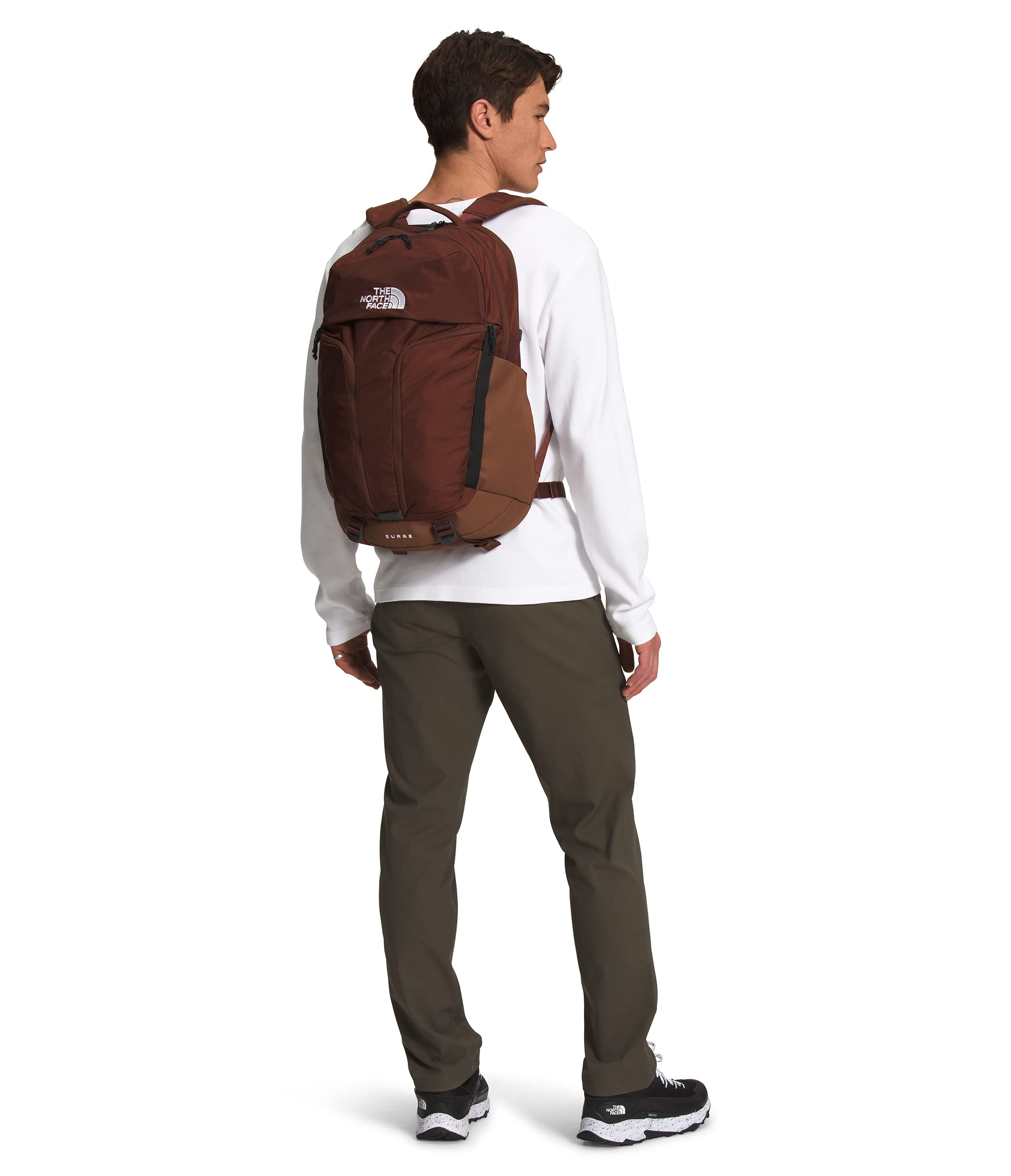 Foto 7 pulgar | Mochila The North Face Surge Commuter Roble Oscuro/tnf Black - Venta Internacional.