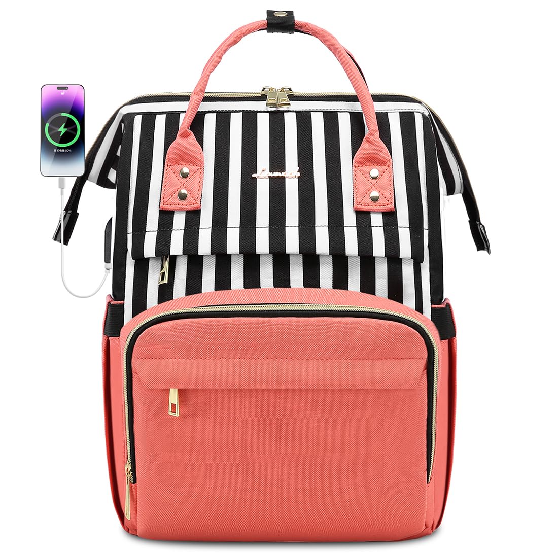 Foto 2 pulgar | Mochila Para Portátil Lovevook Para Mujer, 15.6 Pulgadas, Impermeable, Rosa - Venta Internacional.