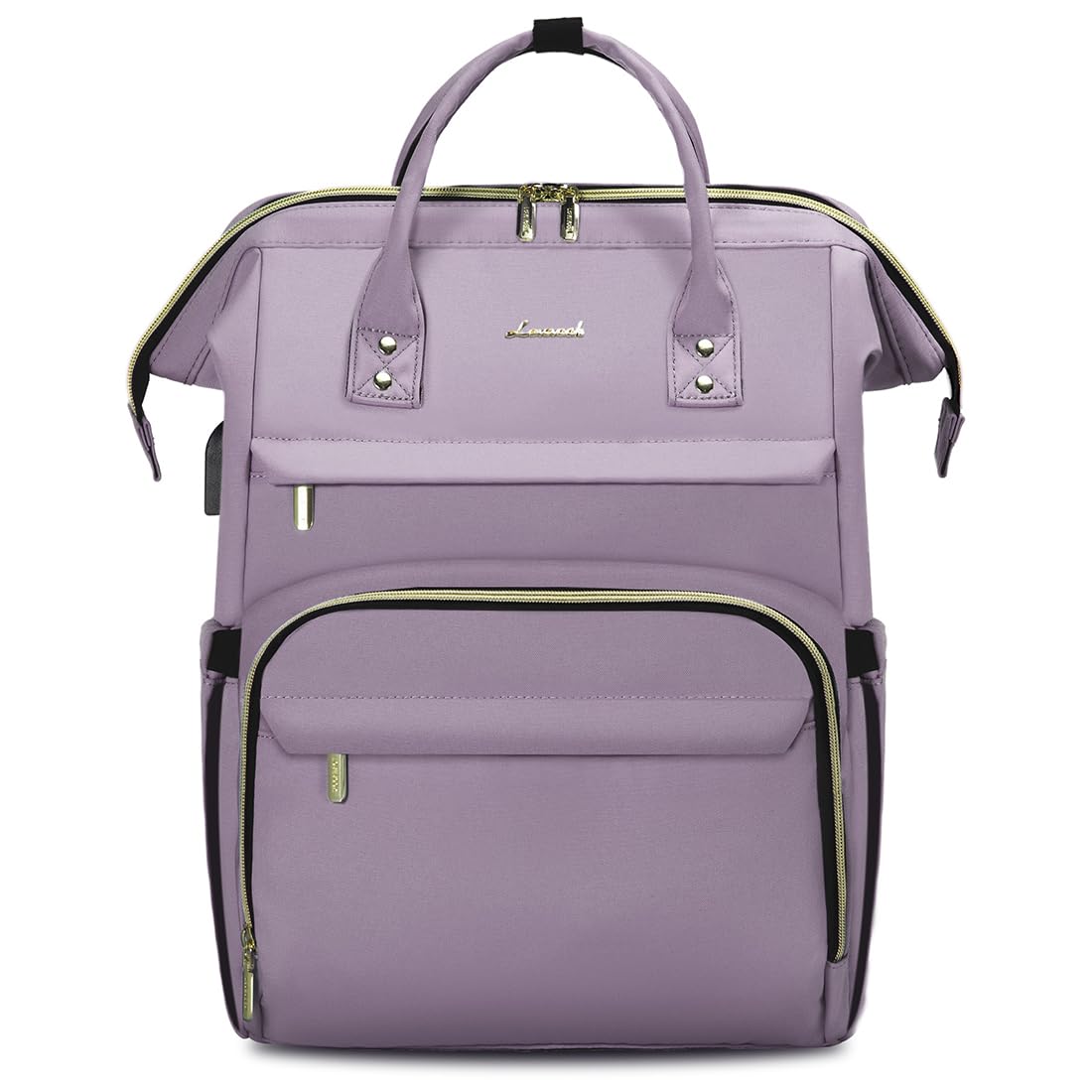 Mochila Para Portátil Lovevook Para Mujer, 15.6 Pulgadas, Impermeable, Color Morado Claro - Venta Internacional.