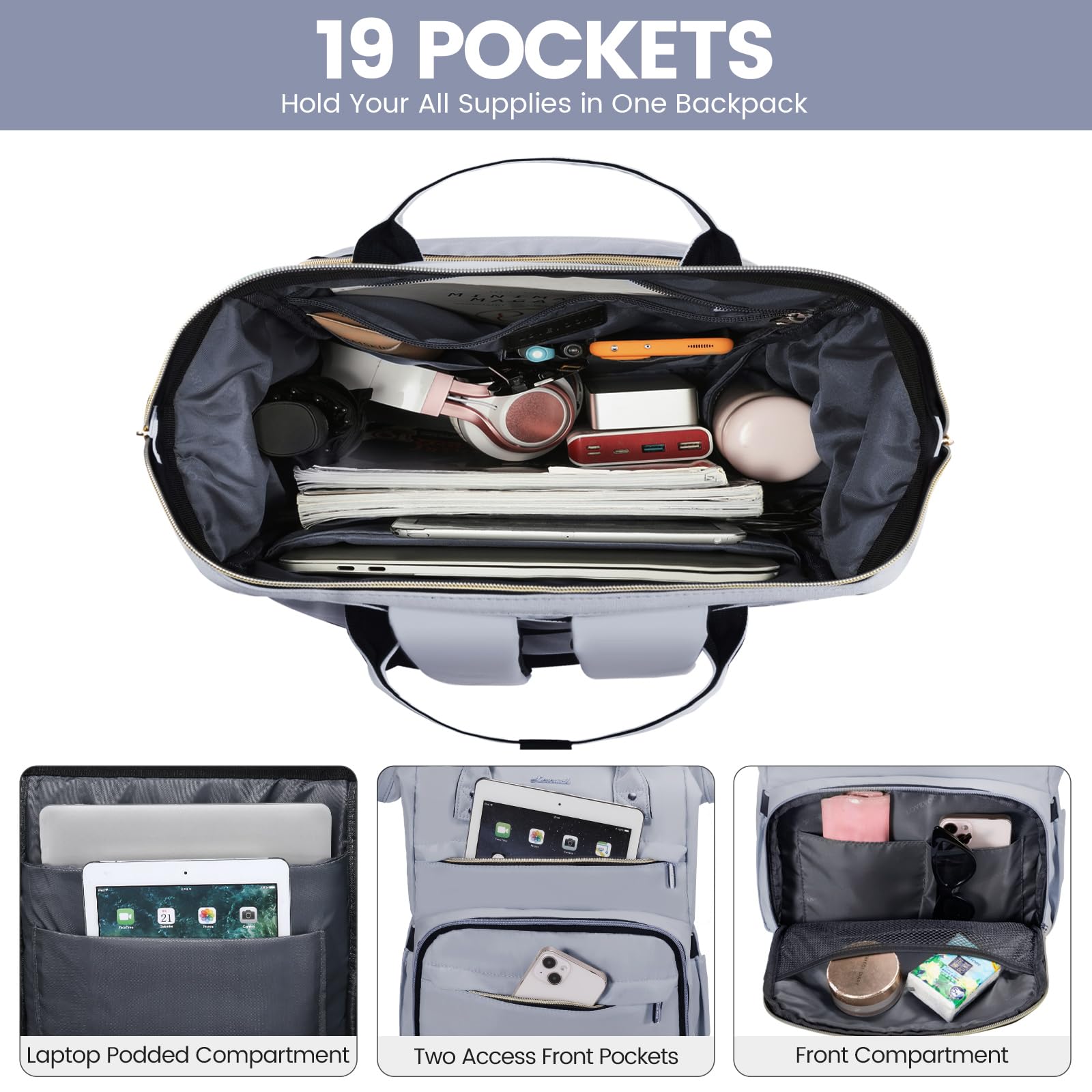 Foto 3 pulgar | Mochila Lovekook para Laptop de 15.6"-Venta Internacional