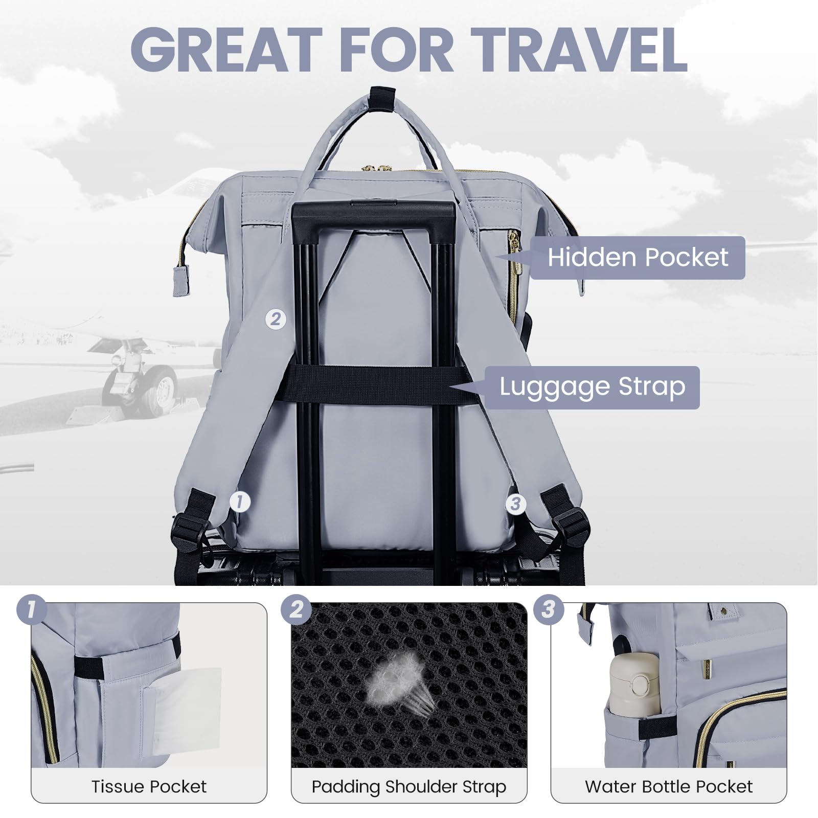 Foto 5 pulgar | Mochila Lovekook para Laptop de 15.6"-Venta Internacional