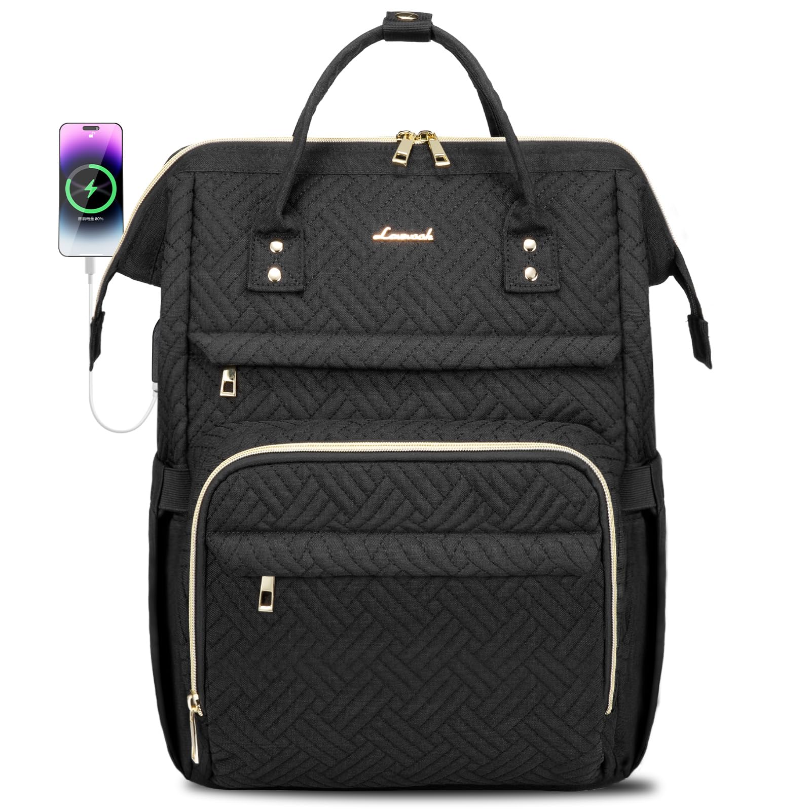 Mochila Lovevook Negra para Laptop de 15.6"-Venta Internacional