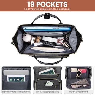 Foto 3 | Mochila Lovevook Gris para Laptop de 15.6"-Venta Internacional