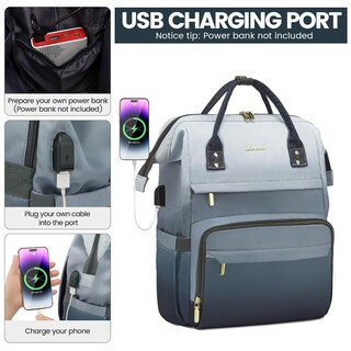Foto 3 | Mochila Lovevook para Laptop de 15.6"-Venta Internacional