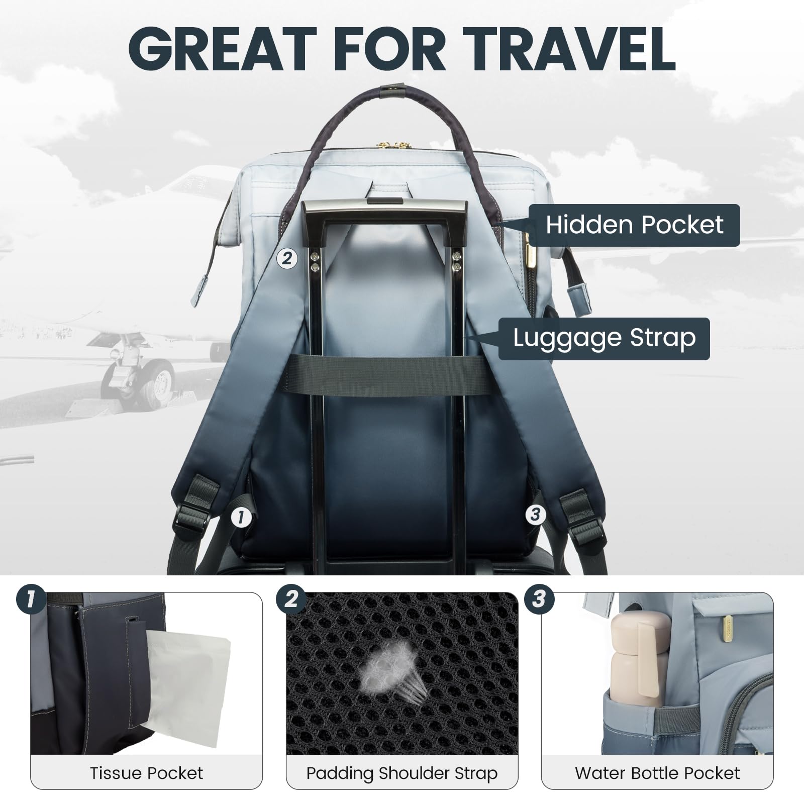 Foto 5 pulgar | Mochila Lovevook  para Laptop de 15.6"-Venta Internacional