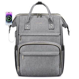 Foto 1 | Mochila Para Portátil Lovevook Para Mujer, 15.6 Pulgadas, Impermeable, Gris - Venta Internacional.