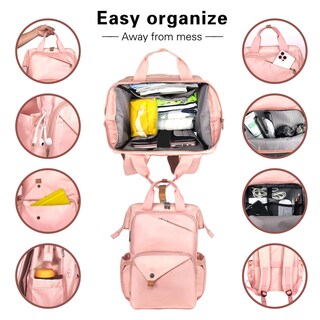 Foto 4 | Mochila Hap Tim de Viaje 7651-PK Rosa - Venta Internacional