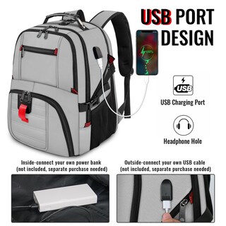 Foto 3 | Mochila Yorepek para Laptop de 17"-Venta Internacional