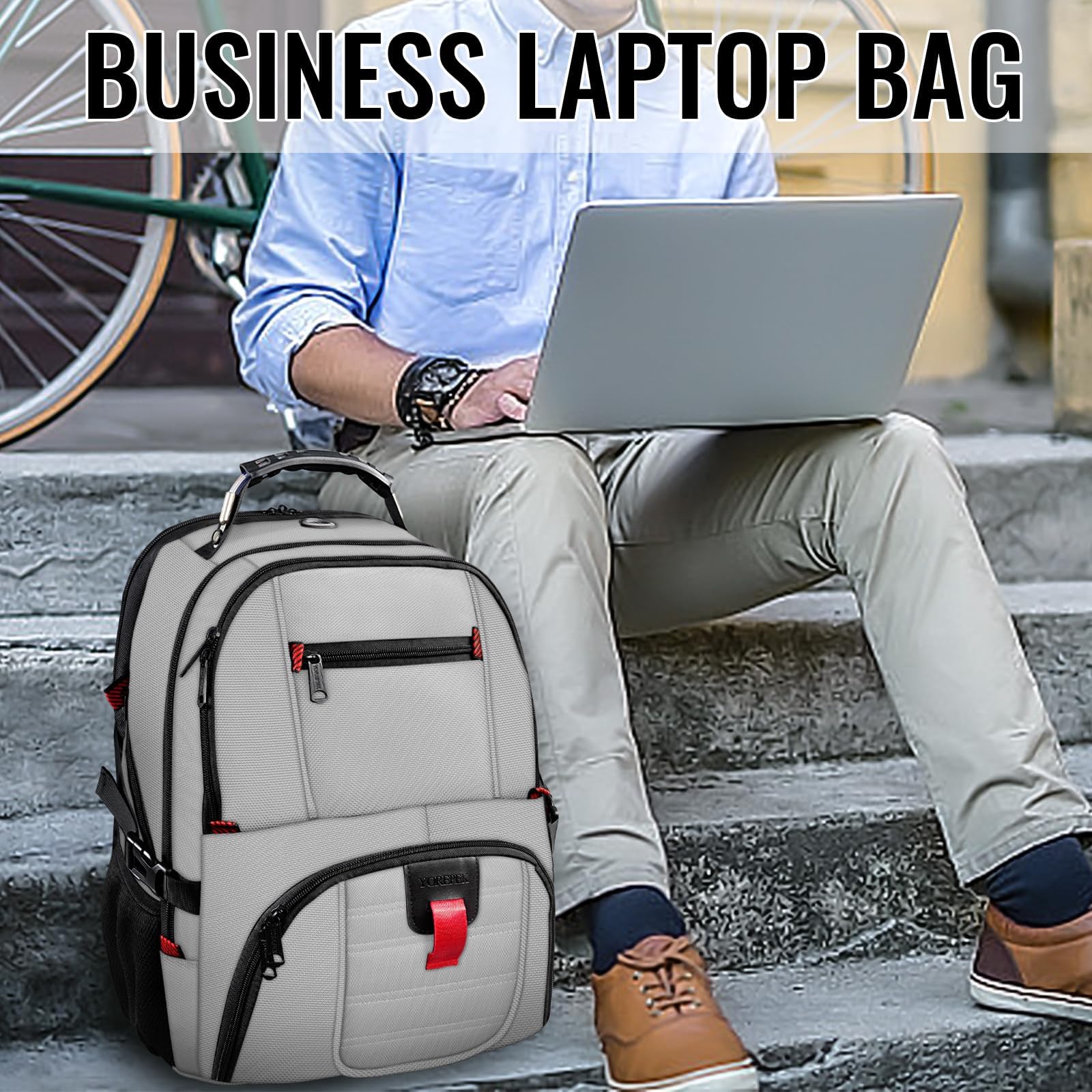 Foto 4 | Mochila Yorepek para Laptop de 17"-Venta Internacional