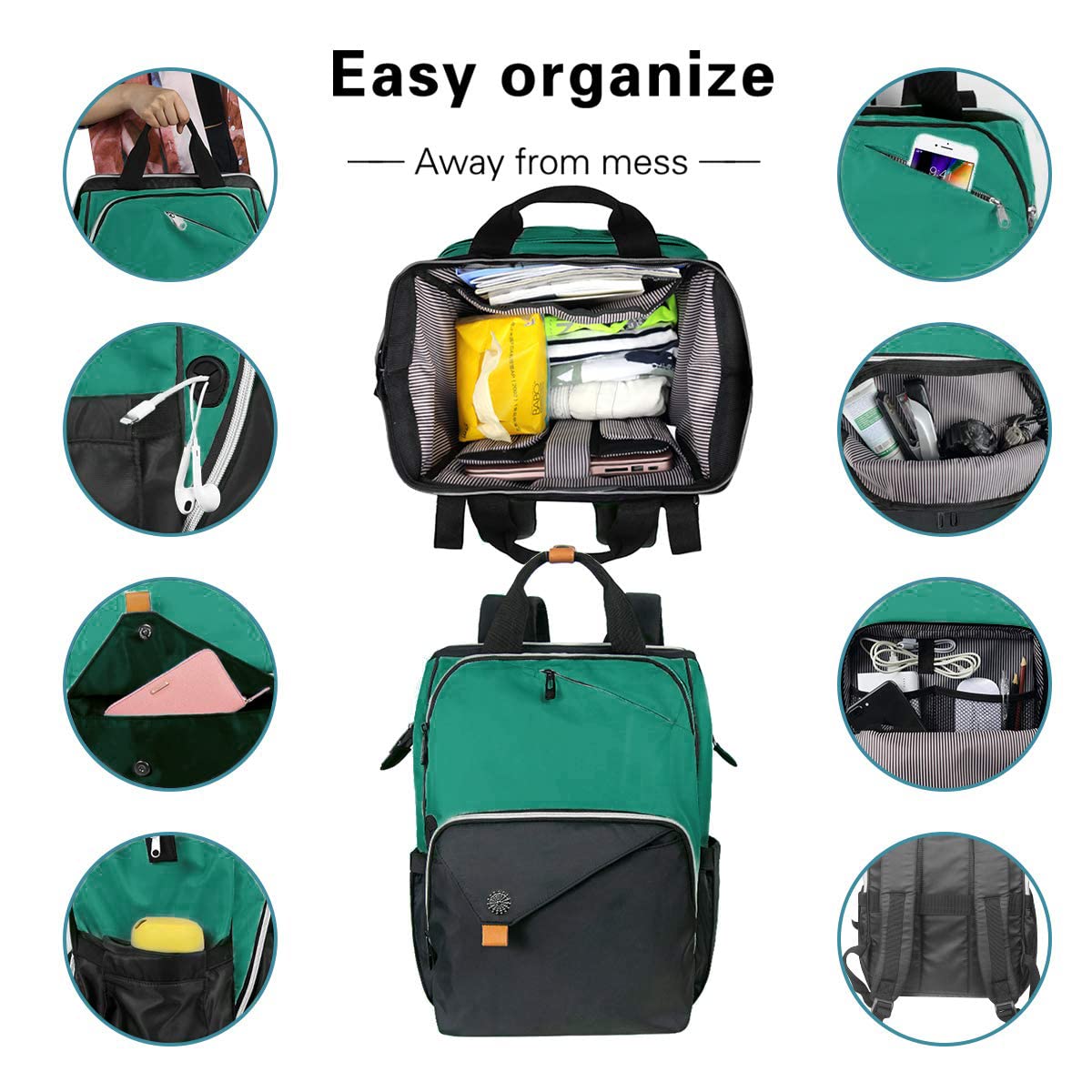 Foto 4 pulgar | Mochila Hap Tim Resistente al Agua para Portátil de 15,6 Pulgadas - Venta Internacional