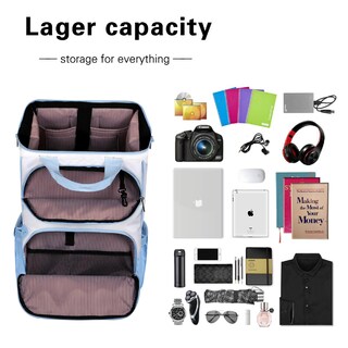 Foto 4 | Mochila de Viaje Hap Tim Carry On Flight Approved Blanco Y Azul - Venta Internacional