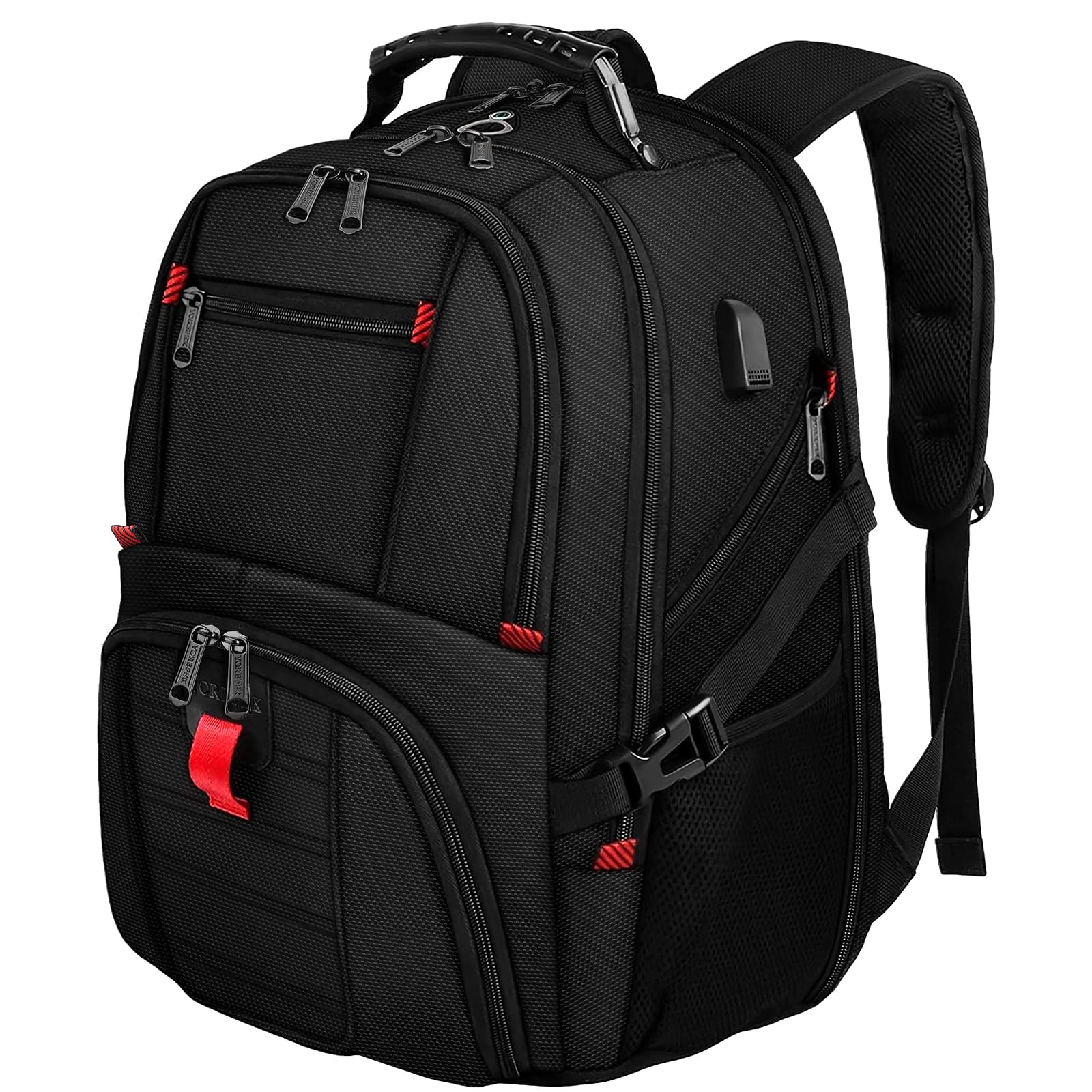 Mochila para Portátil Yorepek 18.4 con Puerto de Carga Usb Negro - Venta Internacional