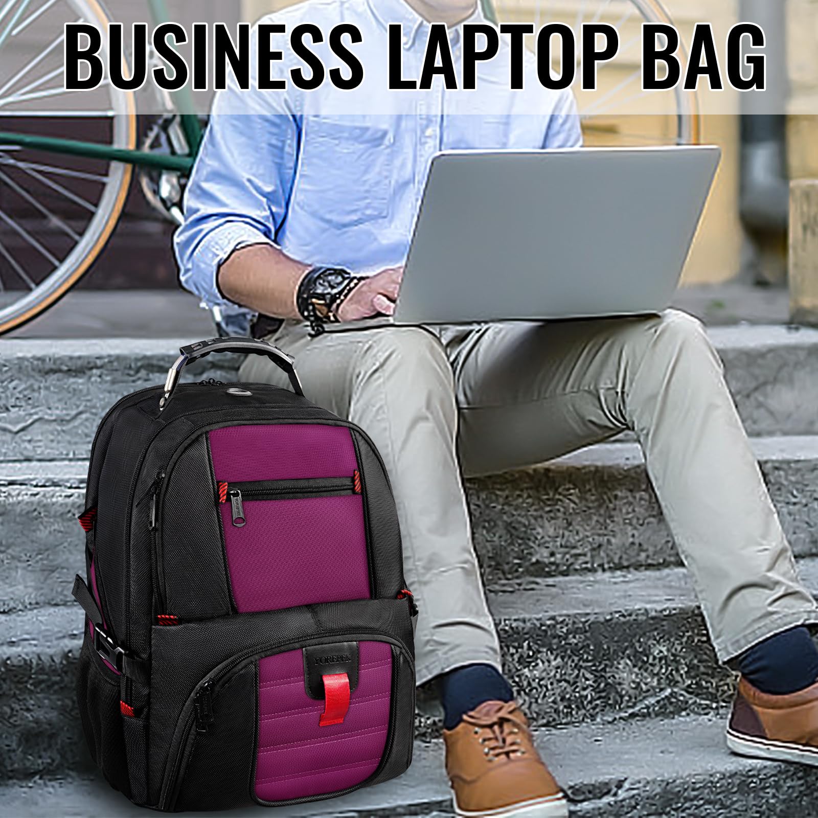 Foto 5 pulgar | Mochila Yorepek para Laptop de 18.4"-Venta Internacional