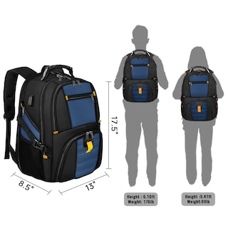 Foto 7 | Mochila de Viaje Yorepek Azul Roy - Venta Internacional