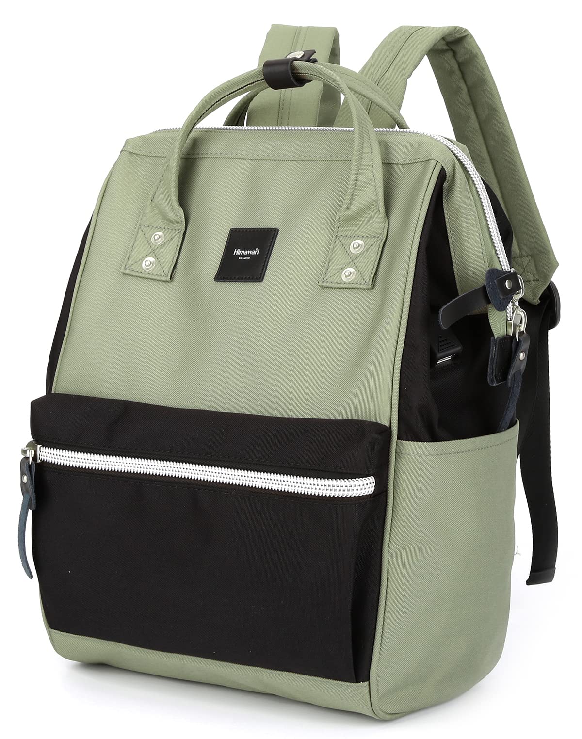 Foto 3 pulgar | Mochila para Portátil Himawari 1881 Verde Oliva con Negro Impermeable 18 L - Venta Internacional