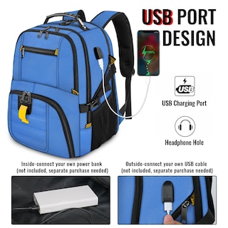 Foto 3 | Mochila Yorepek para Laptop de 17"-Venta Internacional