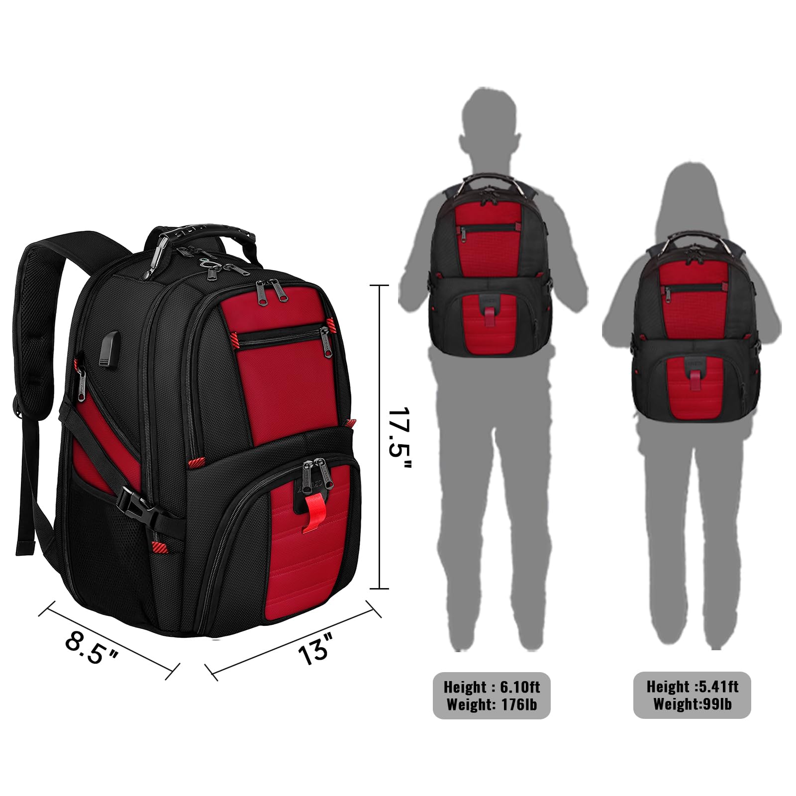 Foto 8 pulgar | Mochila de Viaje Yorepek - Venta Internacional