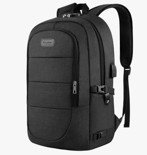 Mochila Antirrobo Viaje Impermeableescolar Para Laptop De 15.6 Pulgadas Color Negro