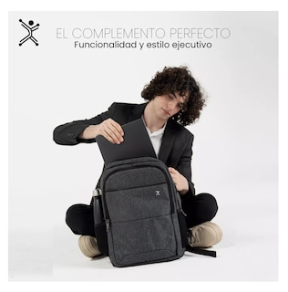 Foto 5 | Mochila Para Laptop 15.6 - 17 Amplia Y Resistente Trova Perfect Choice, Gris