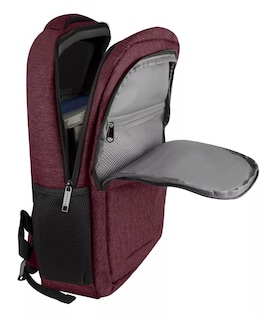 Foto 4 | Mochila Para Laptop 15.6 - 17 Amplia Y Resistente Trova Perfect Choice, Rojo Guinda
