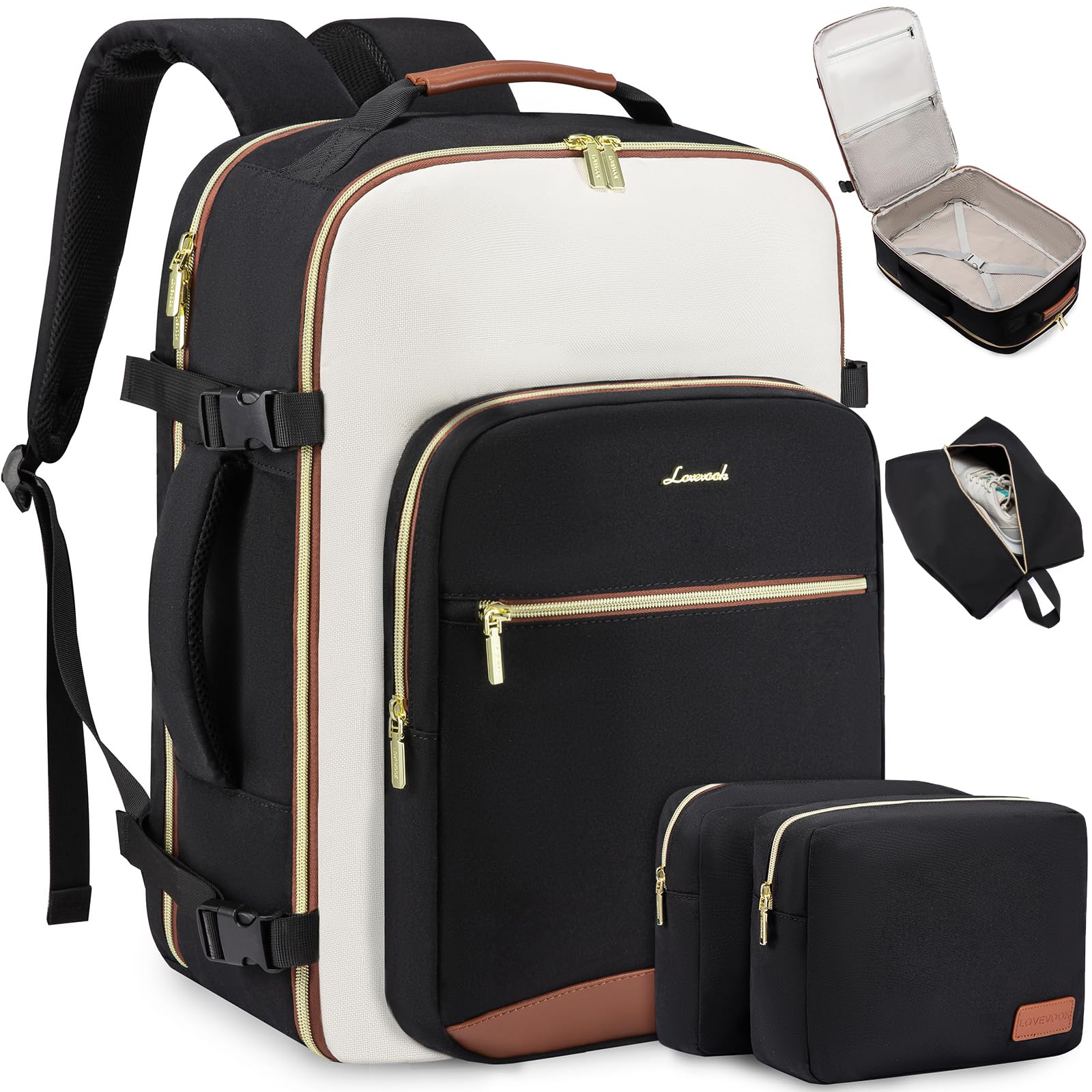 Mochila De Viaje Lovevook 40l Impermeable Para Mujeres Y Hombres - Venta Internacional.