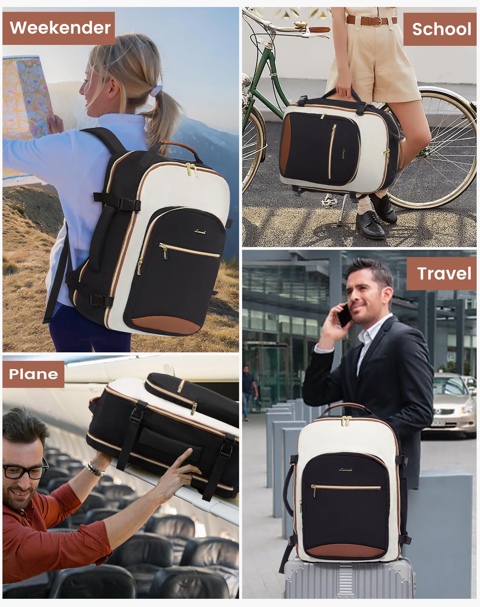 Foto 4 pulgar | Mochila De Viaje Lovevook 40l Impermeable Para Mujeres Y Hombres - Venta Internacional.