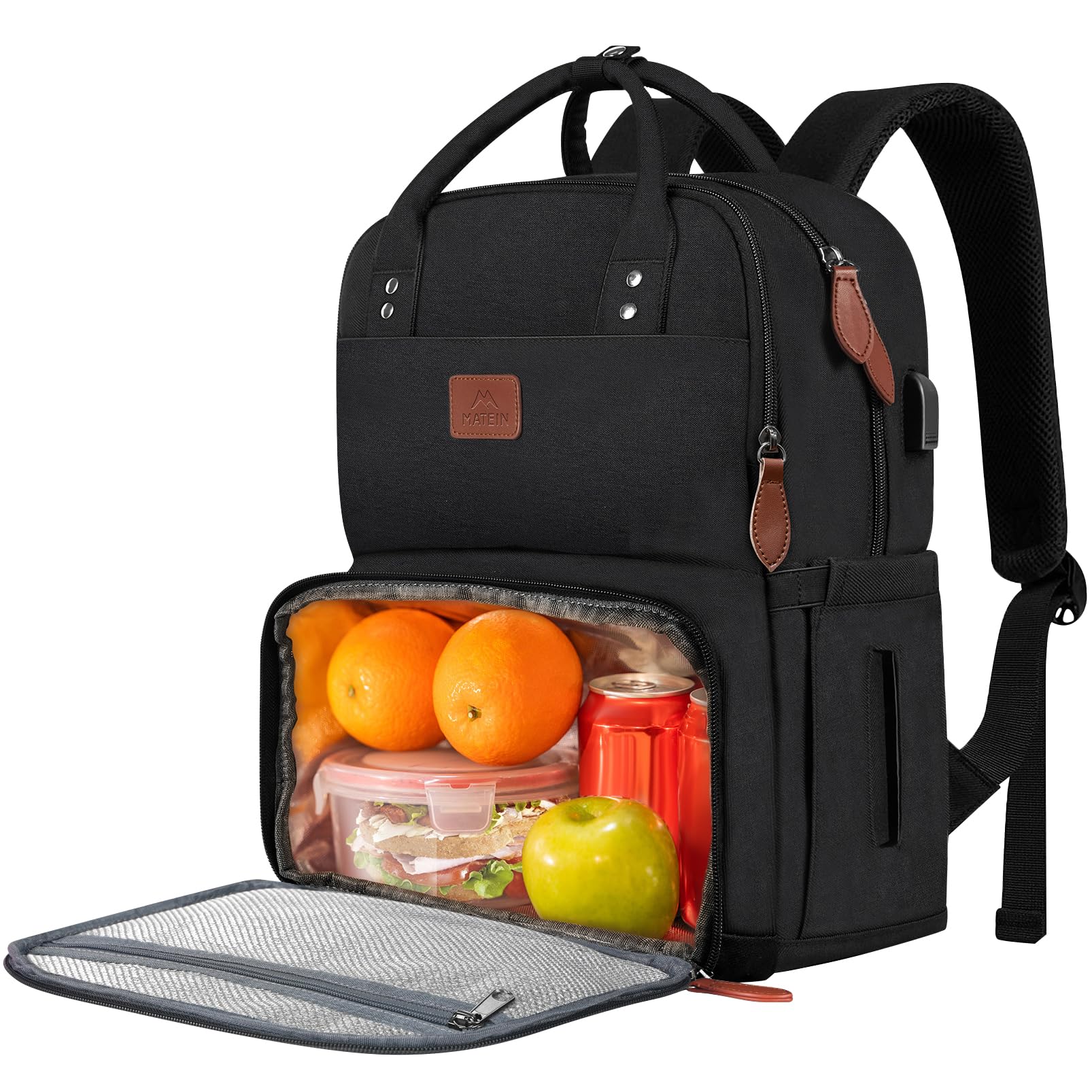 Foto 1 | Mochila Matein Work Con Enfriador Aislante Y Portátil Wo De 15,6 Pulgadas - Venta Internacional.