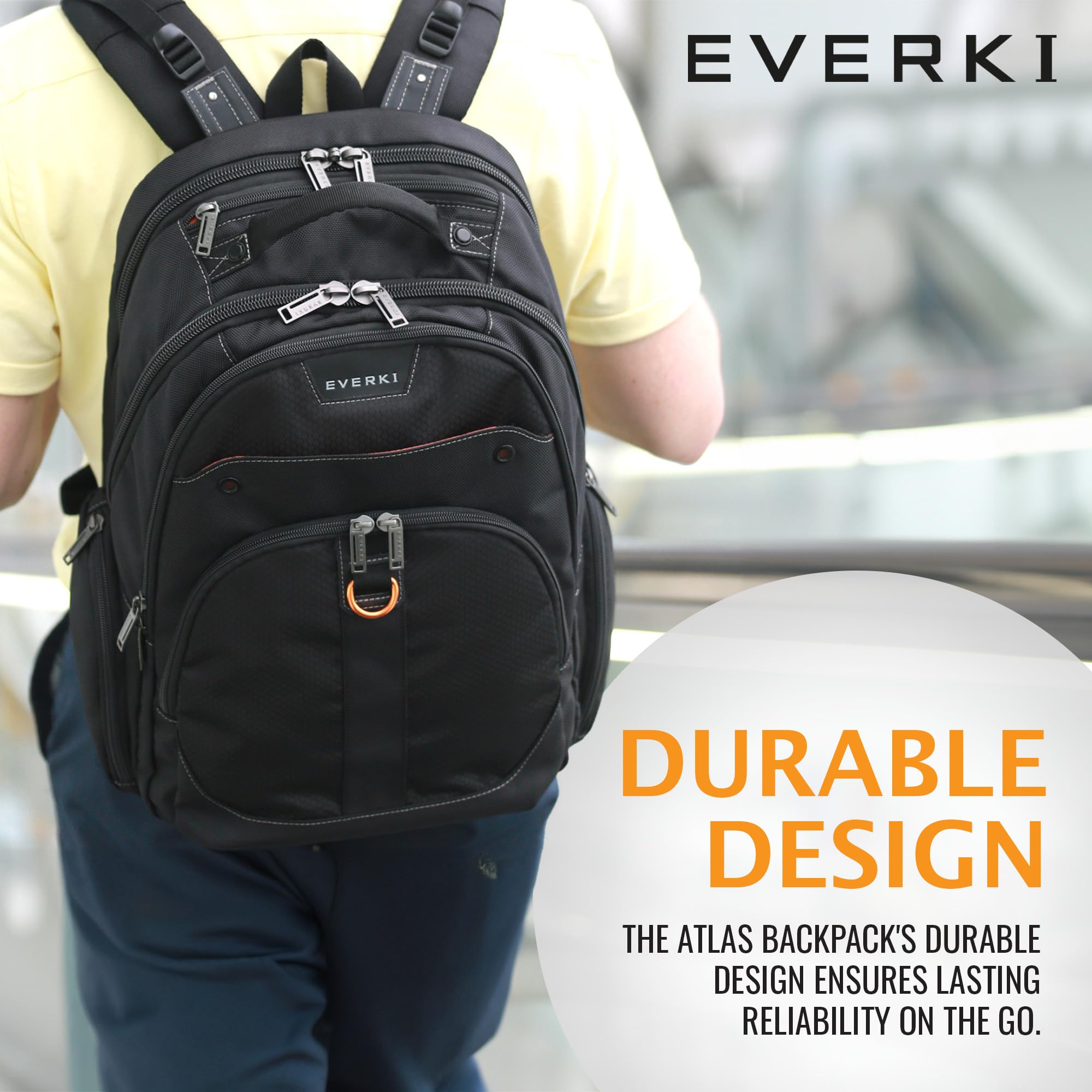 Foto 8 pulgar | Mochila Everki Atlas Business Laptop 32l Ekp121 Negra - Venta Internacional.