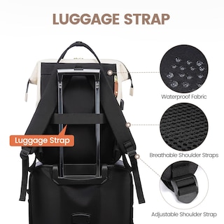 Foto 4 | Mochila para Portátil Lovevook Negro para Mujer - Venta Internacional