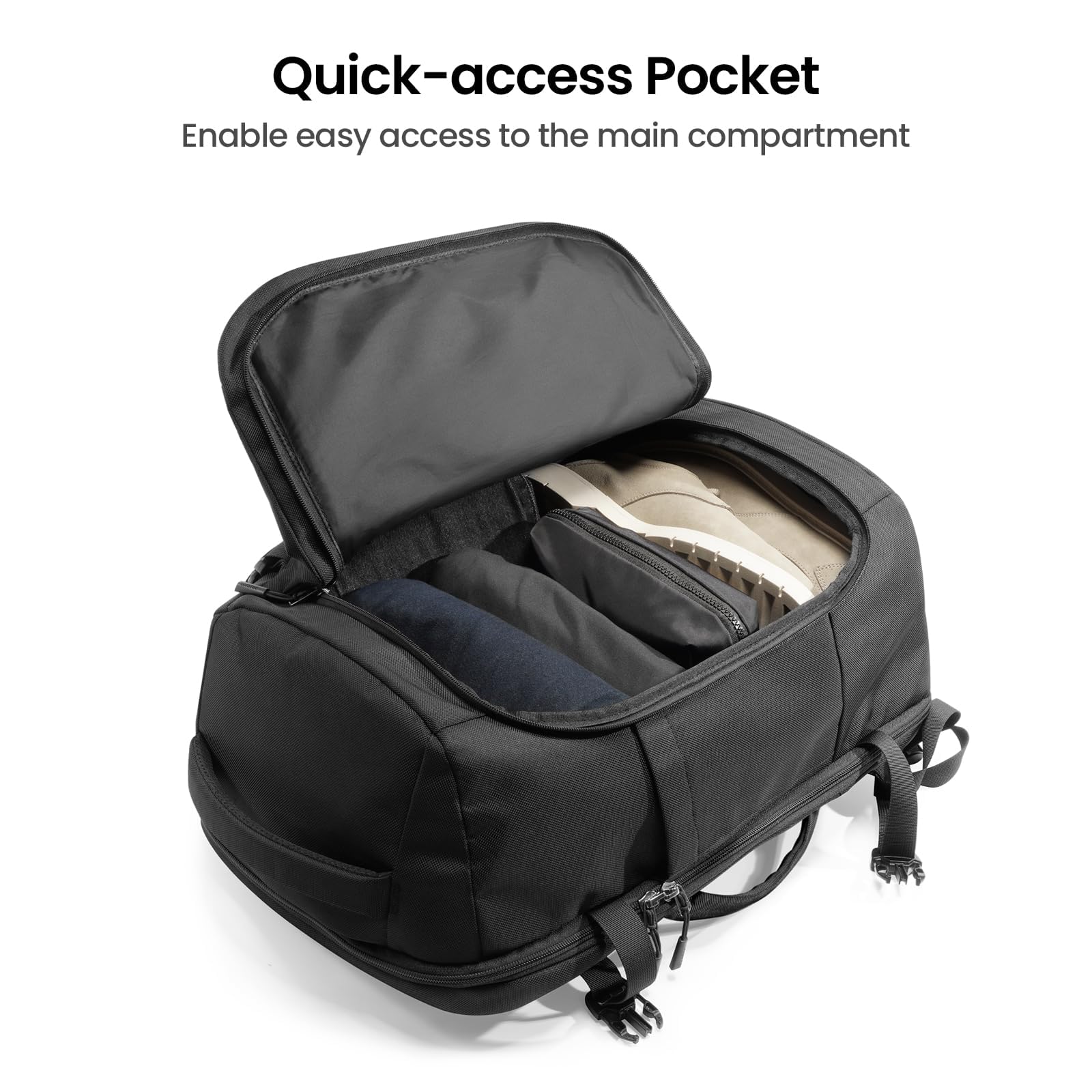 Foto 5 pulgar | Mochila Tomtoc Travel De 40 Litros Con Compartimento Para Portátil De 17,3 Pulgadas - Venta Internacional.