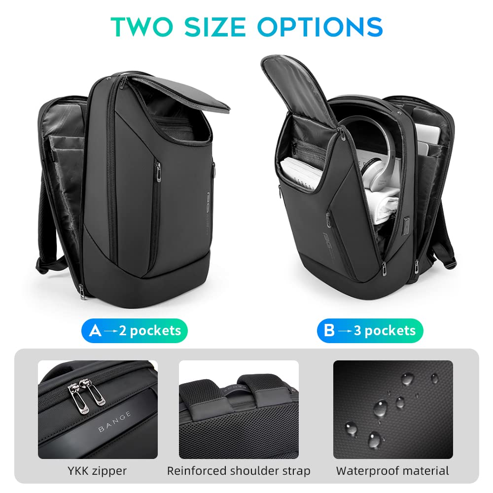 Foto 4 pulgar | Mochila Bange Business Smart Impermeable Para Portátil De 15,6 Pulgadas - Venta Internacional.