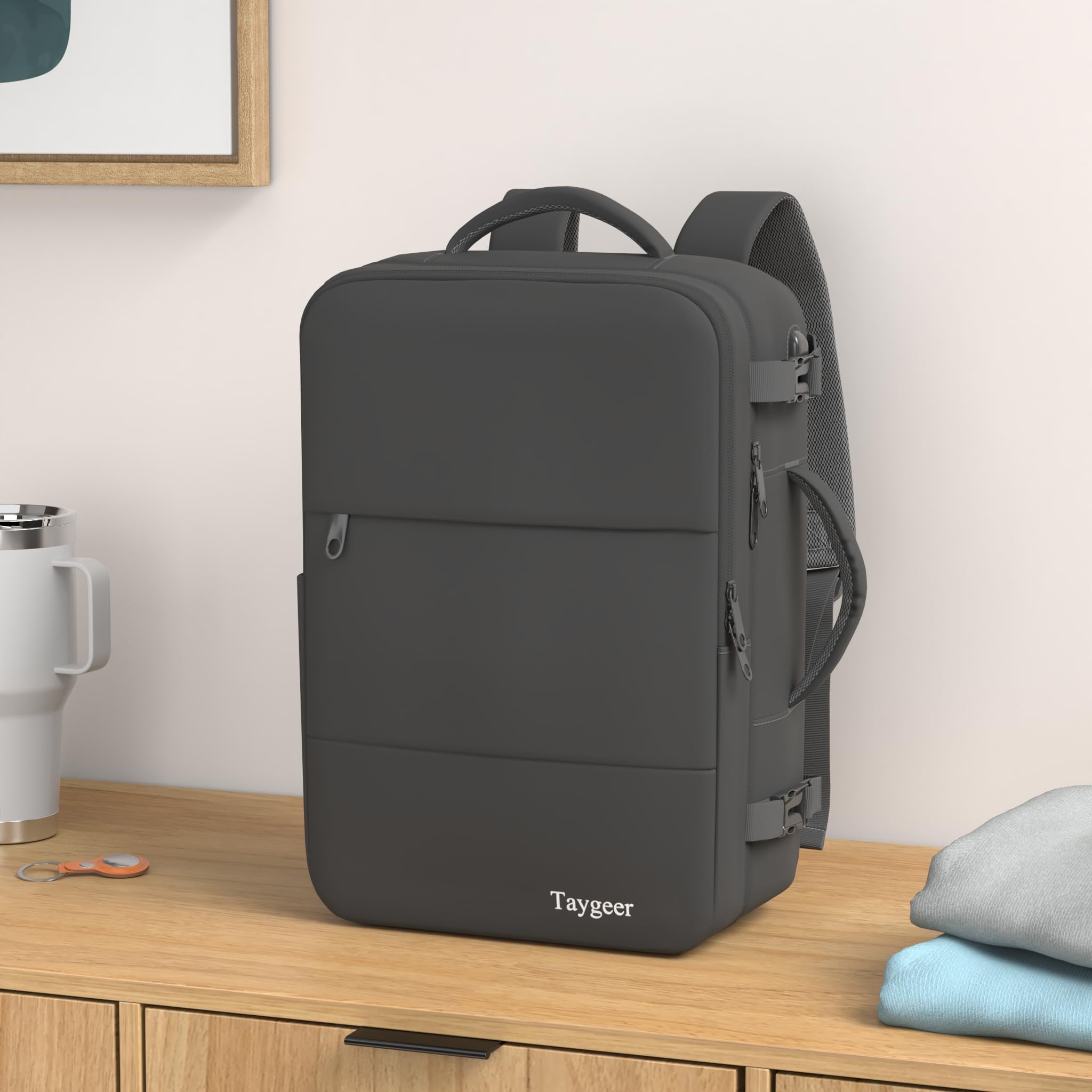 Foto 3 pulgar | Mochila De Viaje Taygeer Para Hombre Y Mujer Con Puerto Usb De 17,3 Pulgadas - Venta Internacional.