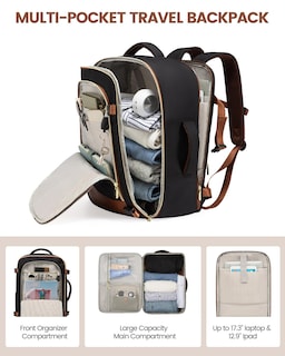 Foto 4 | Mochila de Viaje Lovevook con Compartimento para Portátil 17" para Mujer - Venta Internacional